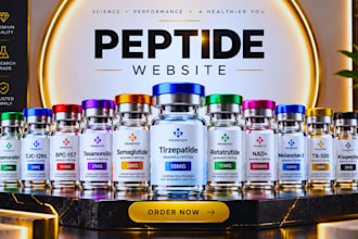 build peptide website peptide store research peptide store supplement website
