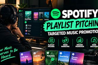 pitch your music to spotify playlists with organic music promotion