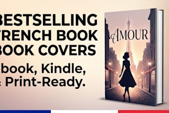 design a premium french book cover, ebook and couverture de livre