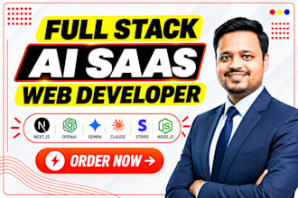 develop full stack ai saas web app with nextjs openai stripe