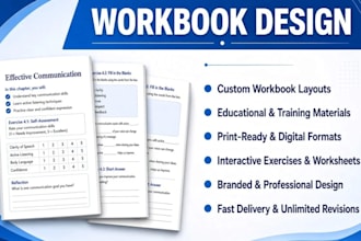 design educational workbook, educational textbook, redesign workbook, amazon kdp