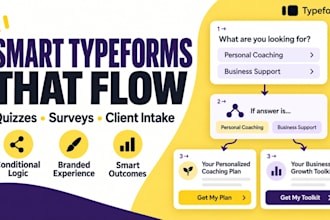 design typeform product quiz survey client onboarding intake questionnaire form