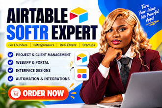 do airtable database, airtable interface, softr expert, automations integration