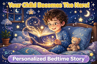 write a cute personalized bedtime story for your kids