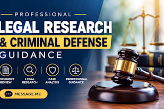 provide professional legal research and criminal defense guidance