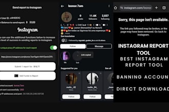 auto banning report instagram, takedown ig tiktok banning bot, delete harassing