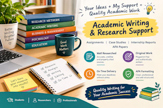 do assignments, case studies and internship reports, apa papers