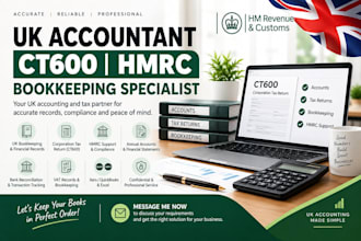 uk accountant ct600 hrmc bookeeping specialist