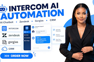 setup intercom zendesk ai chatbot product tours gorgias hubspot CRM fin ai tidio