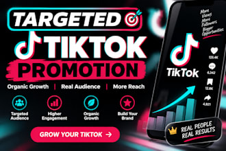 targeted tiktok promotion and organic for real follower