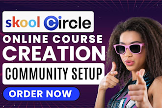 setup skool community skool online course content writing circle so community