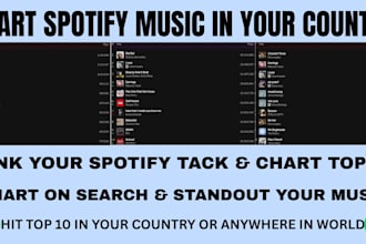 chart your spotify music and organic spotify growth to top 10 spotify chart