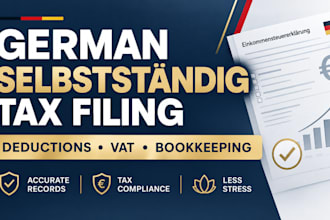 prepare selbststandig germany tax filing deductions vat bookkeeping