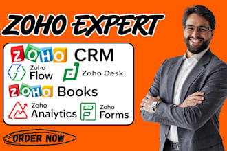 zoho crm setup zoho campaigns zoho flow zoho desk zoho salesiq zoho form books