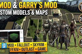 model gmod, garrys mod, fallout, skyrim, game, outlast, gmod map, ffxiv