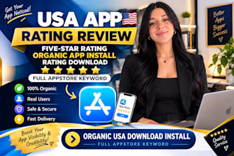 mobile game download marketing USA 5 star ios user ratings, review