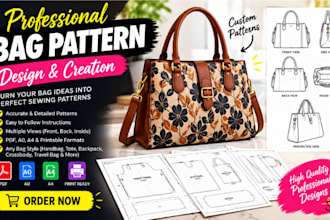 make bag patterns, sewing patterns and tech packs