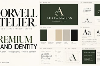 design a premium brand identity and visual system