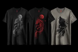 design typography and custom graphic t shirt and apparel