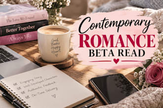 beta read your contemporary romance beta reader with detailed feedback report