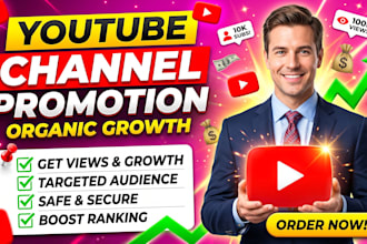 promote your youtube channel and videos for more views and growth