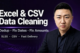 clean and standardize your excel csv data dedup fix dates fix amounts