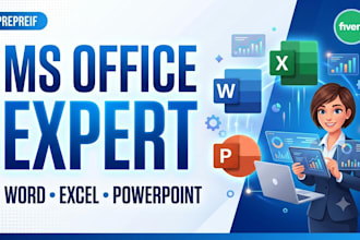 professional ms word, excel, powerpoint and data entry tasks