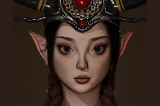 create realistic 3d game character, stylized 3d charcter for game and animtion