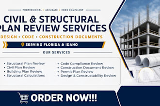 be your florida and idaho civil structural engineer for design review