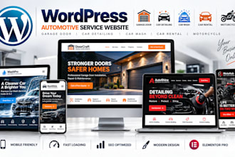 design garage door car detailing website car wash car rent motorcycle website