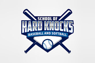 design baseball and softball training facility logo