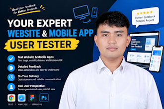be your expert website and mobile app user tester