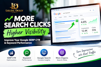 boost organic search clicks, serp CTR and google keyword performance
