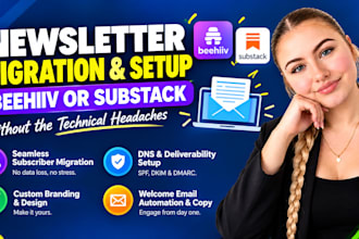 setup beehiiv substack newsletter migration and email automation