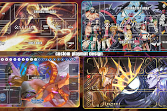 design custom mtg playmat, tcg playmat, anime playmat, pokemon playmat