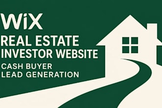 design wix real estate investor website cash buyer lead generation website