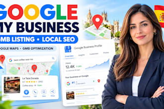 create, optimize spain google my business page, spain gmb listing for local seo