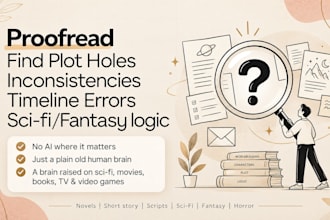 proofread your novel, story or script and find plot holes