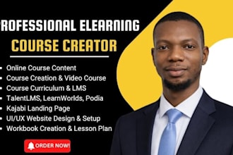 create course content on talentlms, learnworlds, moodle and wordpress lms expert