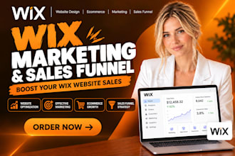 do wix marketing, wix ecommerce marketing sales funnel to boost wix website sale