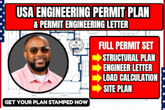 usa structural civil engineer letter, load calculation,engineer stamp for permit
