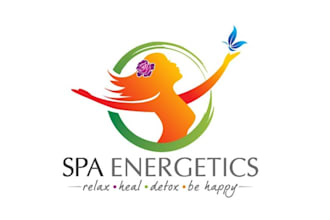design aesthetics modern spa healing studio logo