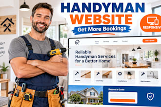 design handyman website home repair contractor booking wordpress service website