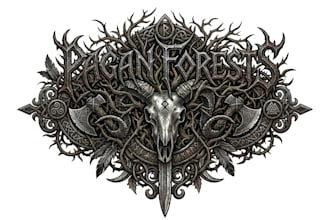 design medieval metal pagan metal fantasy logo