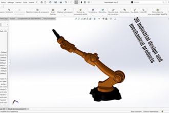 3d industrial products robotics arm, bionic arm sensors, robotics toys models
