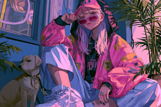 design unique anime inspired album artwork