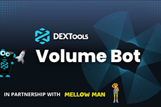 develop dextool trending bot, cmc trending bot, token ranking bot volume bot