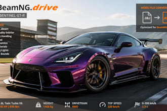 create 3d sport car for beamng drive, mods file conversion,ac 3d car,custom kits