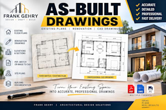 create as built drawings, existing plans and renovation cad drawings