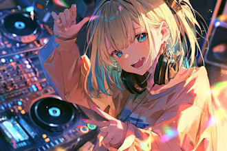 create custom anime music cover art for your release